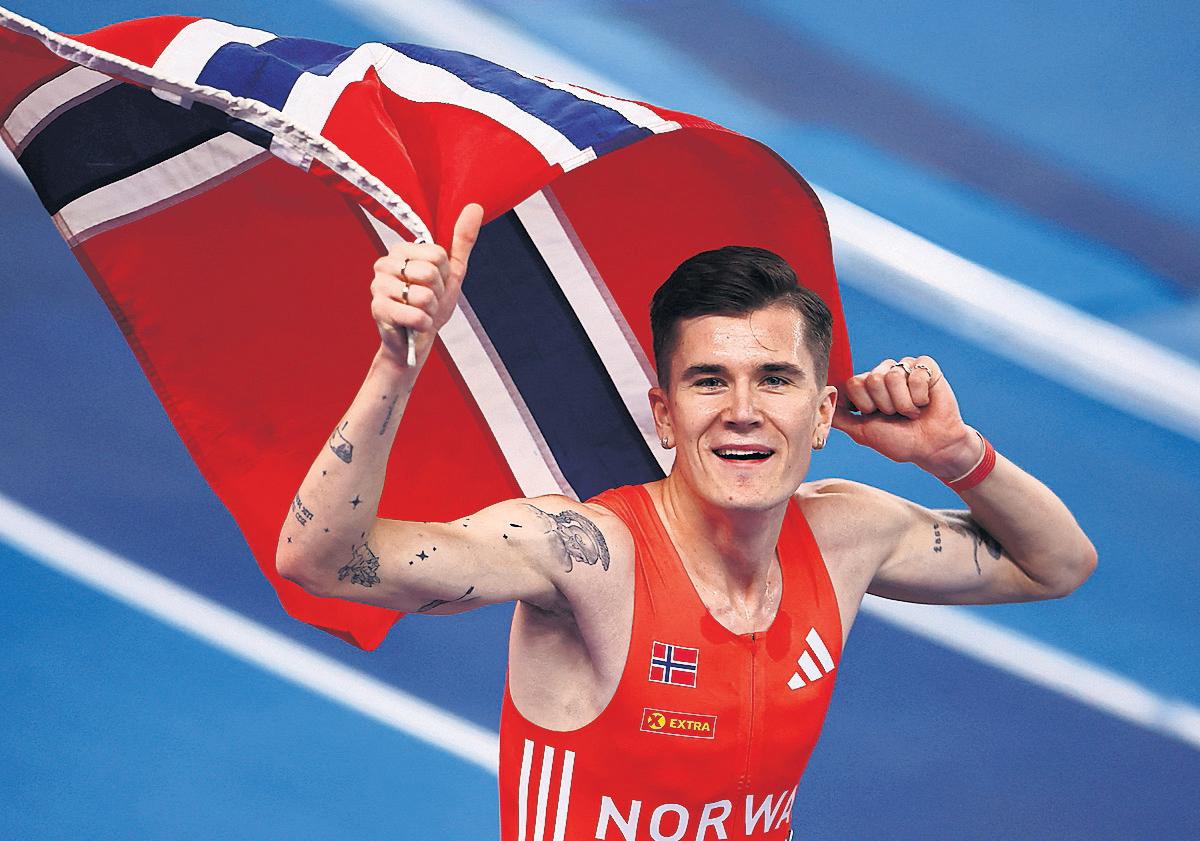 Ingebrigtsen's father denies kicking the Olympic champion