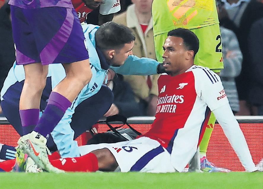 Saka brings house down but Gabriel's injury casts shadow