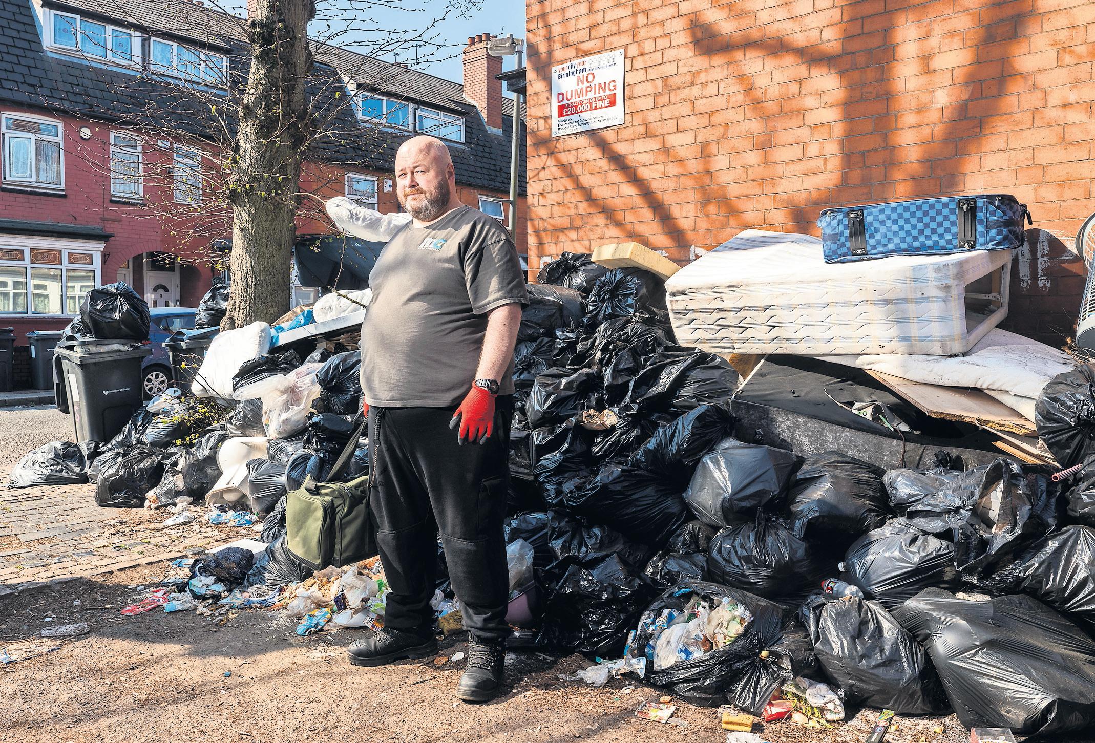 Bin collection strike Out and about with the rat catcher in Birmingham