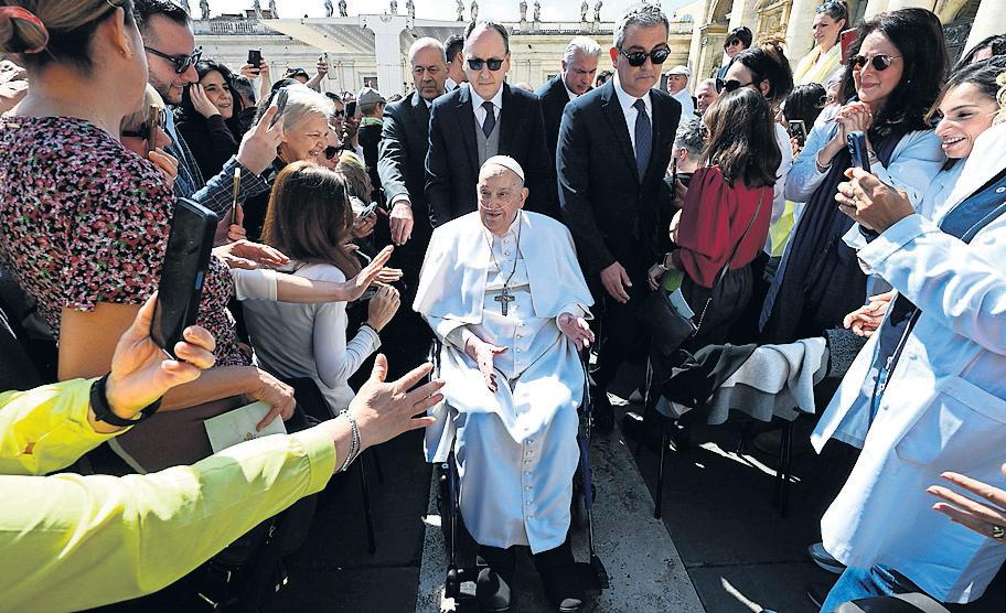 Pope Makes Surprise Visit to St. Peter's Square Mass for Sick