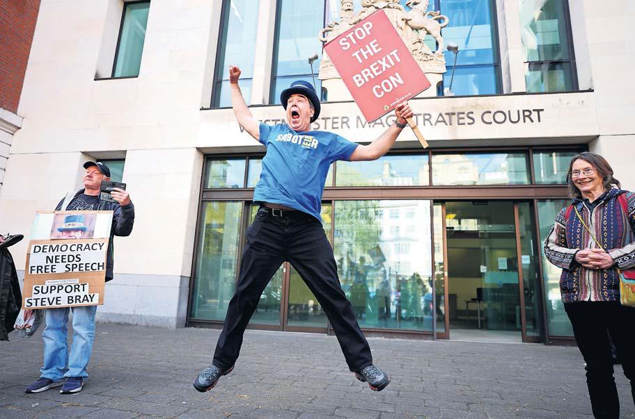 'Stop Brexit Man' cleared of breaking music ban