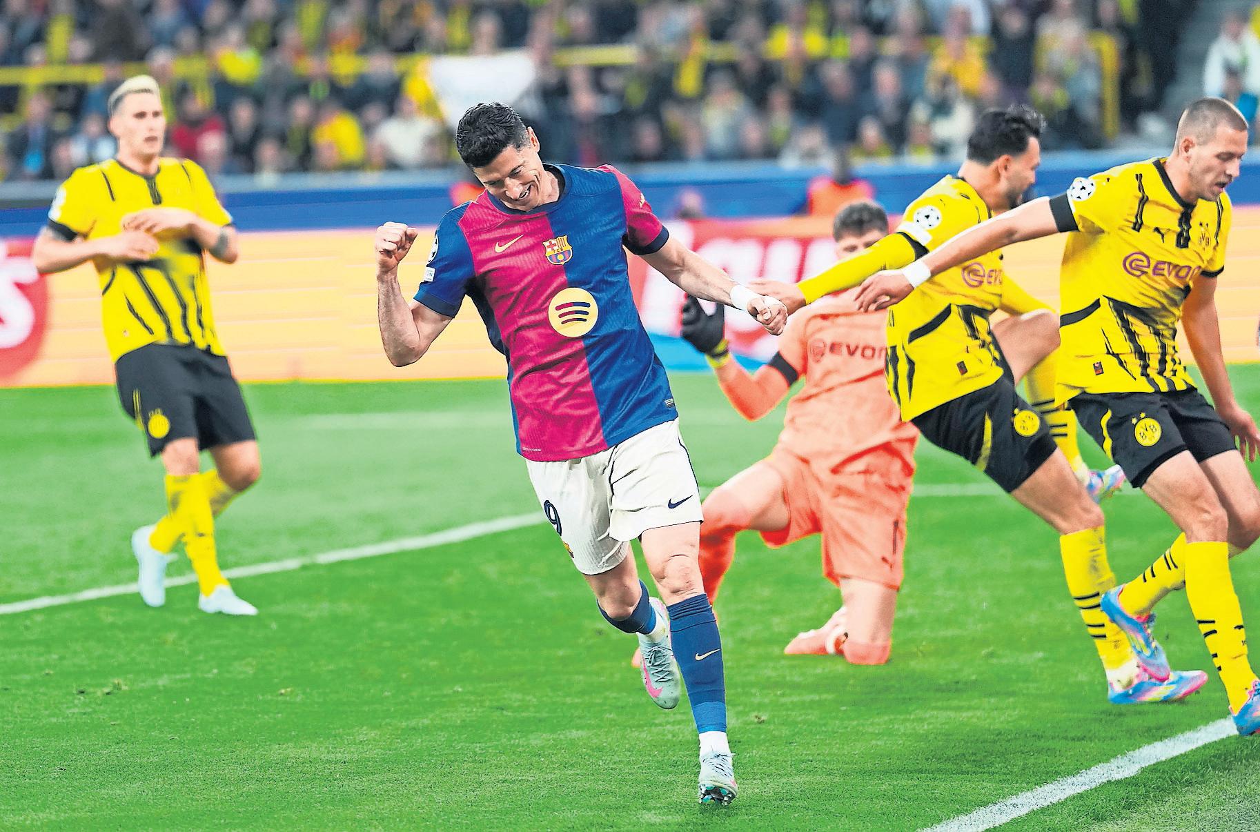 Barcelona's luck holds after Guirassy hat-trick gives Dortmund hope