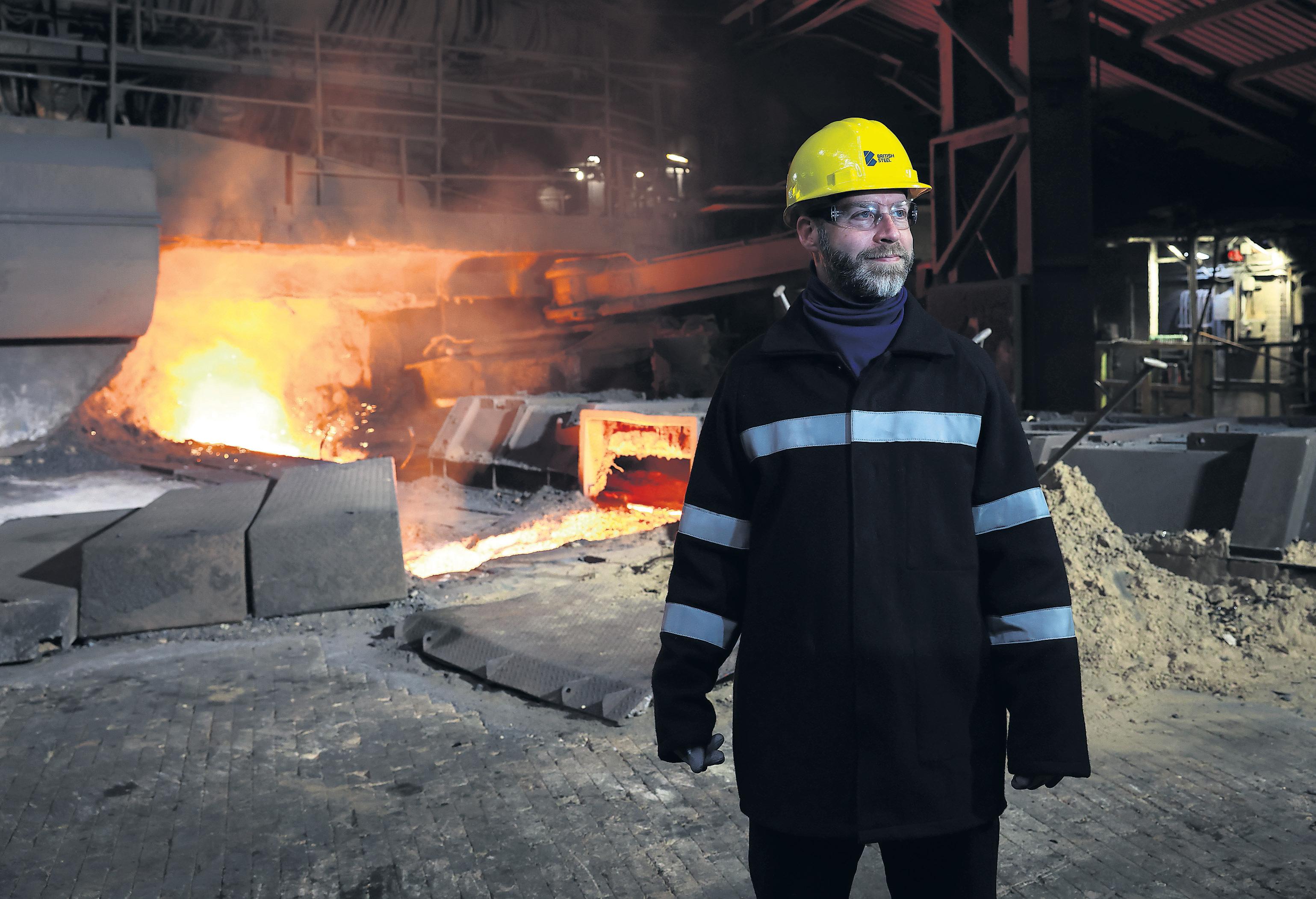 Minister refuses to rule out job cuts during visit to steelworks