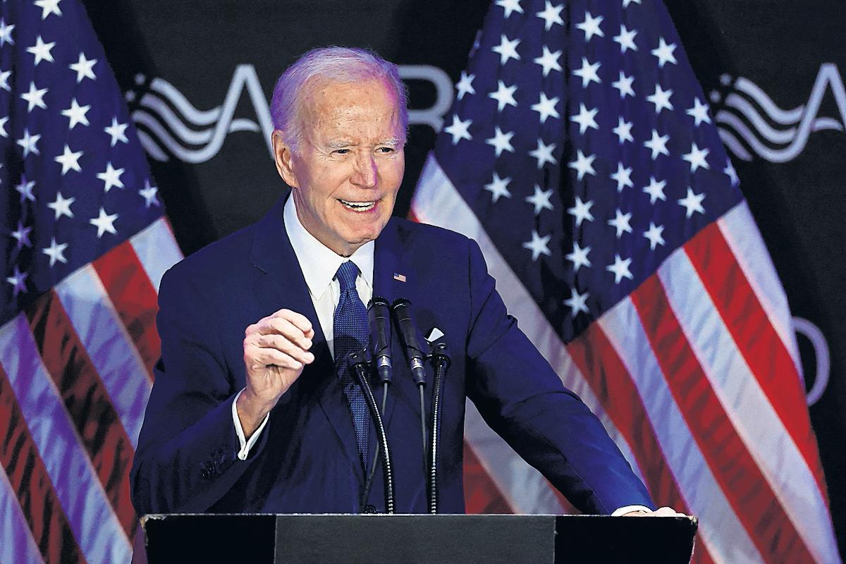 Biden speech Ex-president fears hatchet being taken to social security