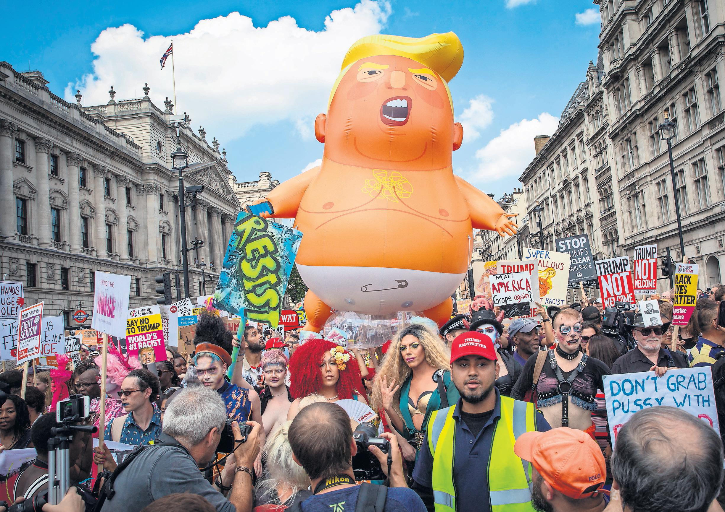 Big baby will return for new state visit, say protesters
