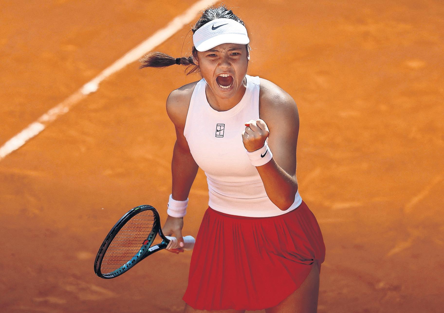 Raducanu starts clay season with spirited win over Lamens