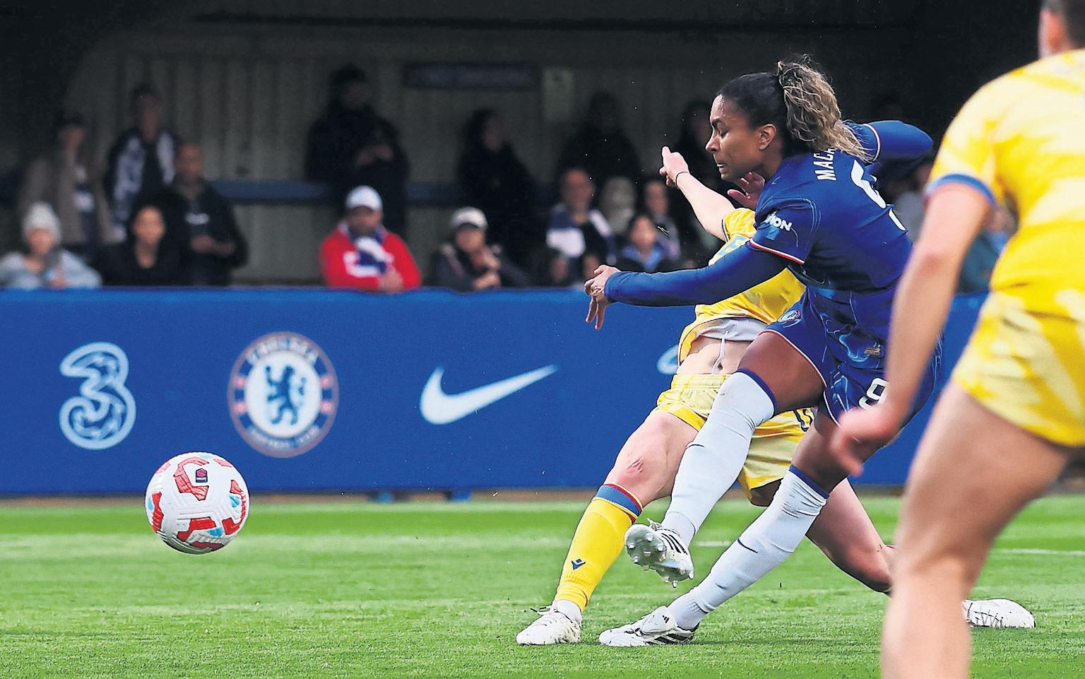 Macario double nudges Chelsea towards glory