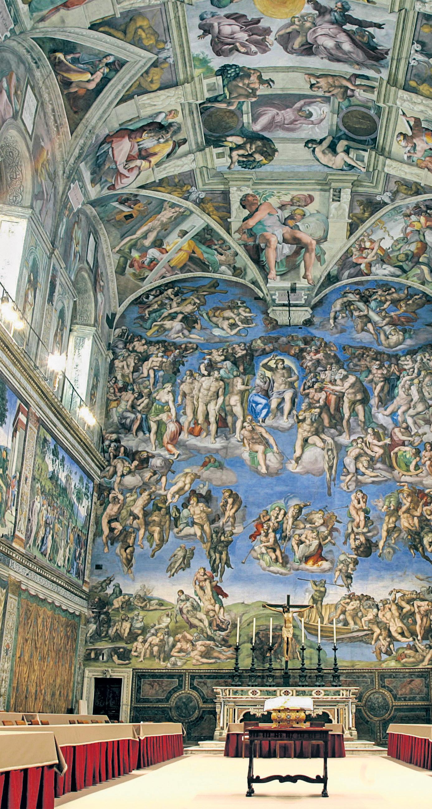 The conclave Michelangelo's Sistine frescoes contain lessons for the cardinals