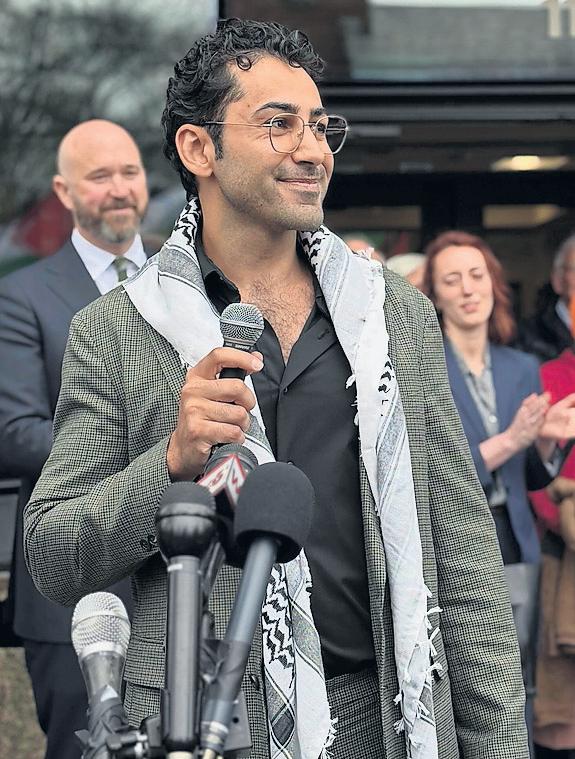 Mohsen Mahdawi Palestinian student activist freed on bail