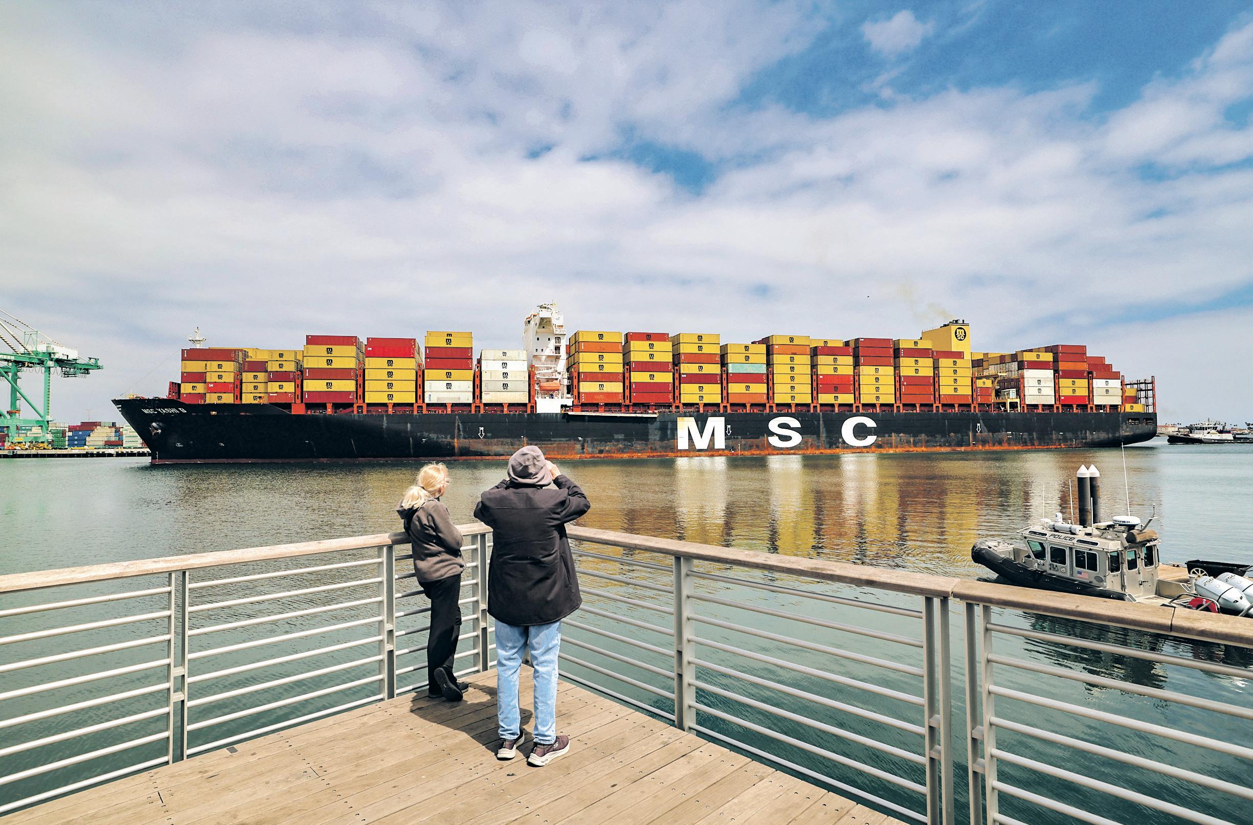 Everyone will feel this' Bustling ports of southern California suffer tariff strain