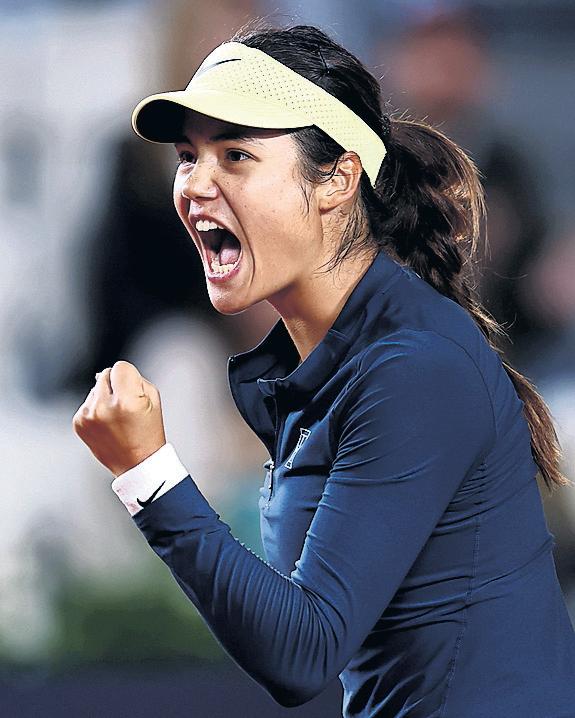 Raducanu holds off Joint to mark first win in Rome