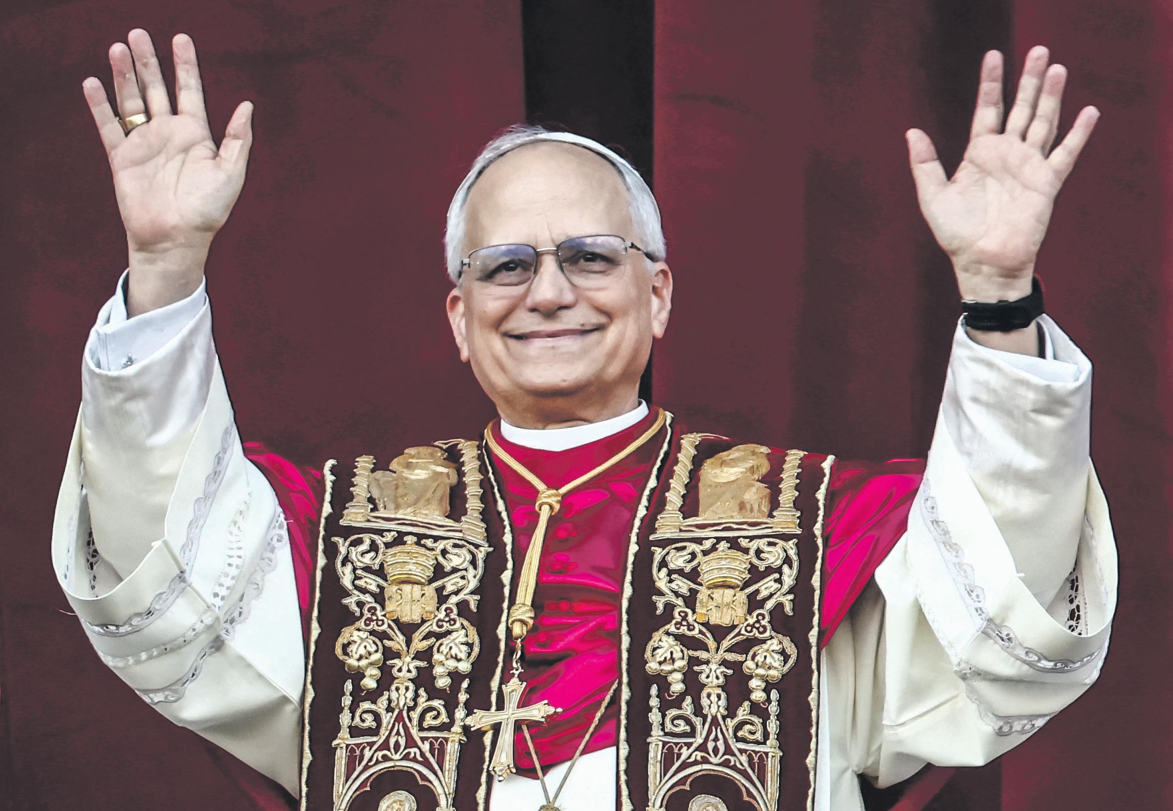 'Evil will not prevail': first US pope vows to build bridges