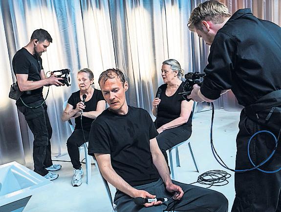 Stage review Sinister shapes and extreme closeups test rules of theatre