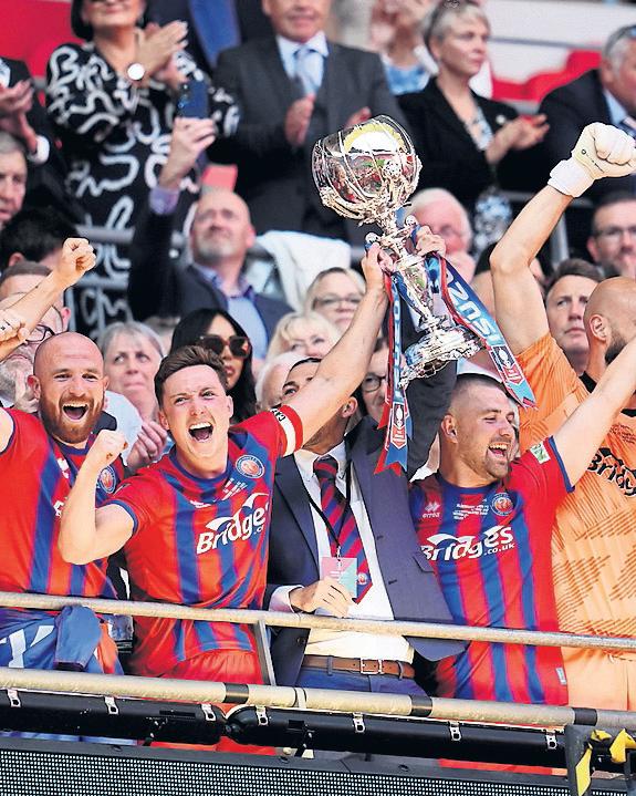 Aldershot's first visit to Wembley ends in glory