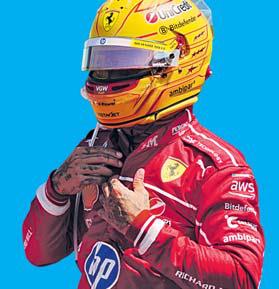 'A Sea Of Red' Hamilton hails connection with Ferrari supporters