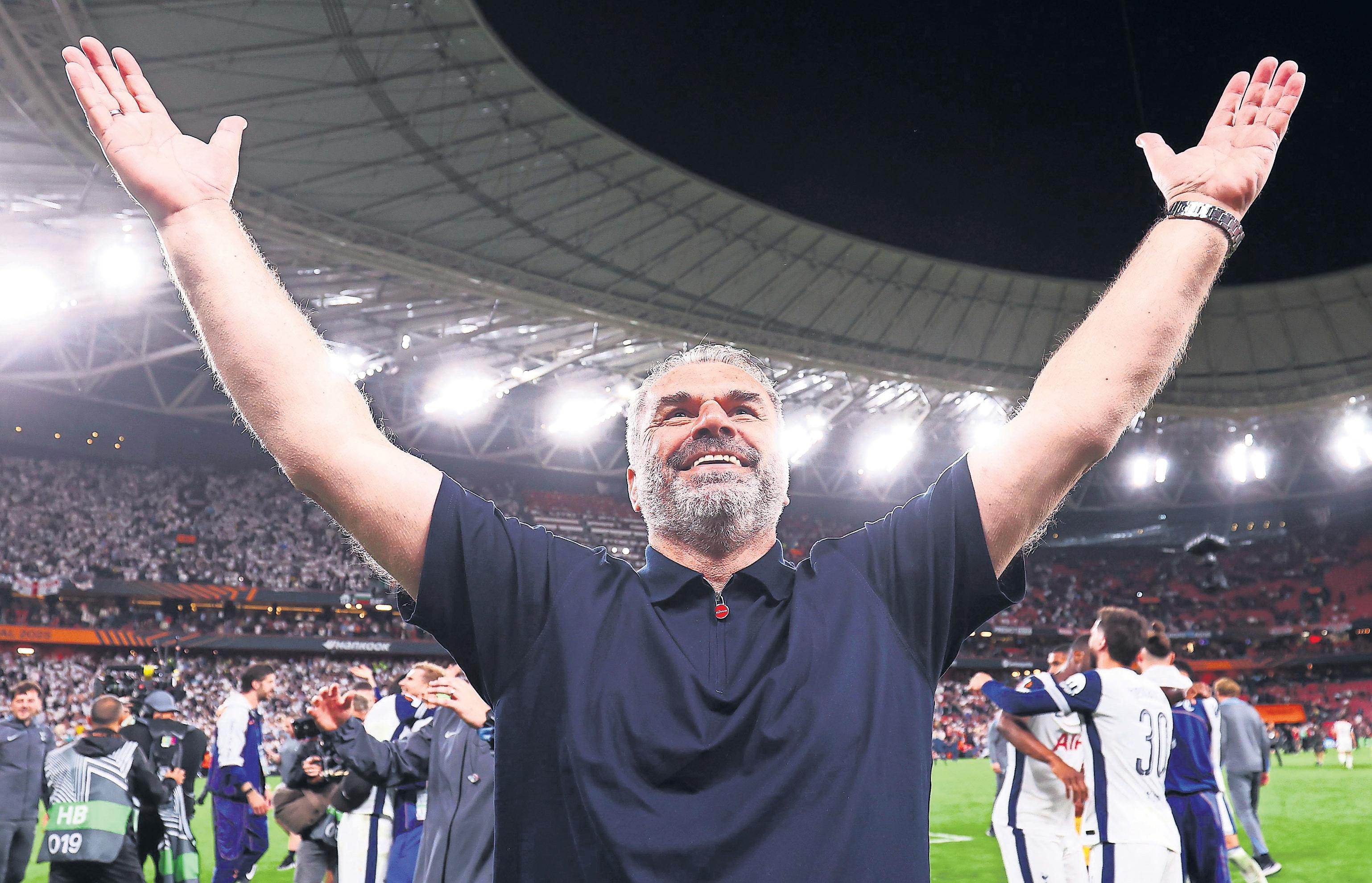 As party ends, question over Postecoglou looms for Levy