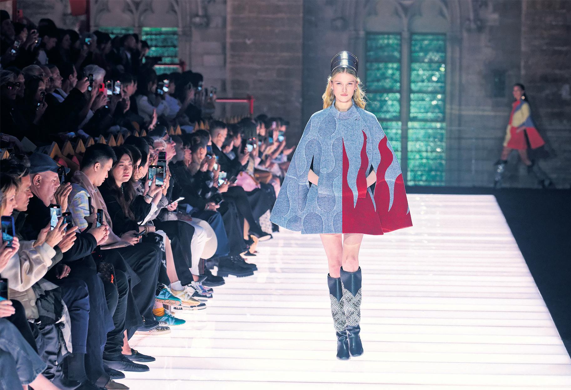 Altar egos Vuitton mixes the pomp of Conclave with festival chic