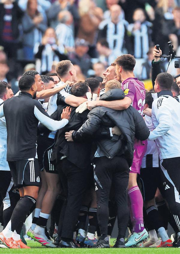 Relieved Newcastle take fifth despite Alcaraz playing on their nerves