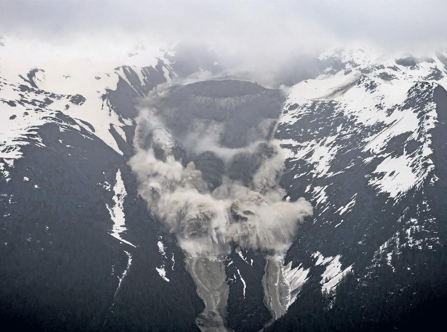 One missing after glacier partly destroys Swiss mountain village