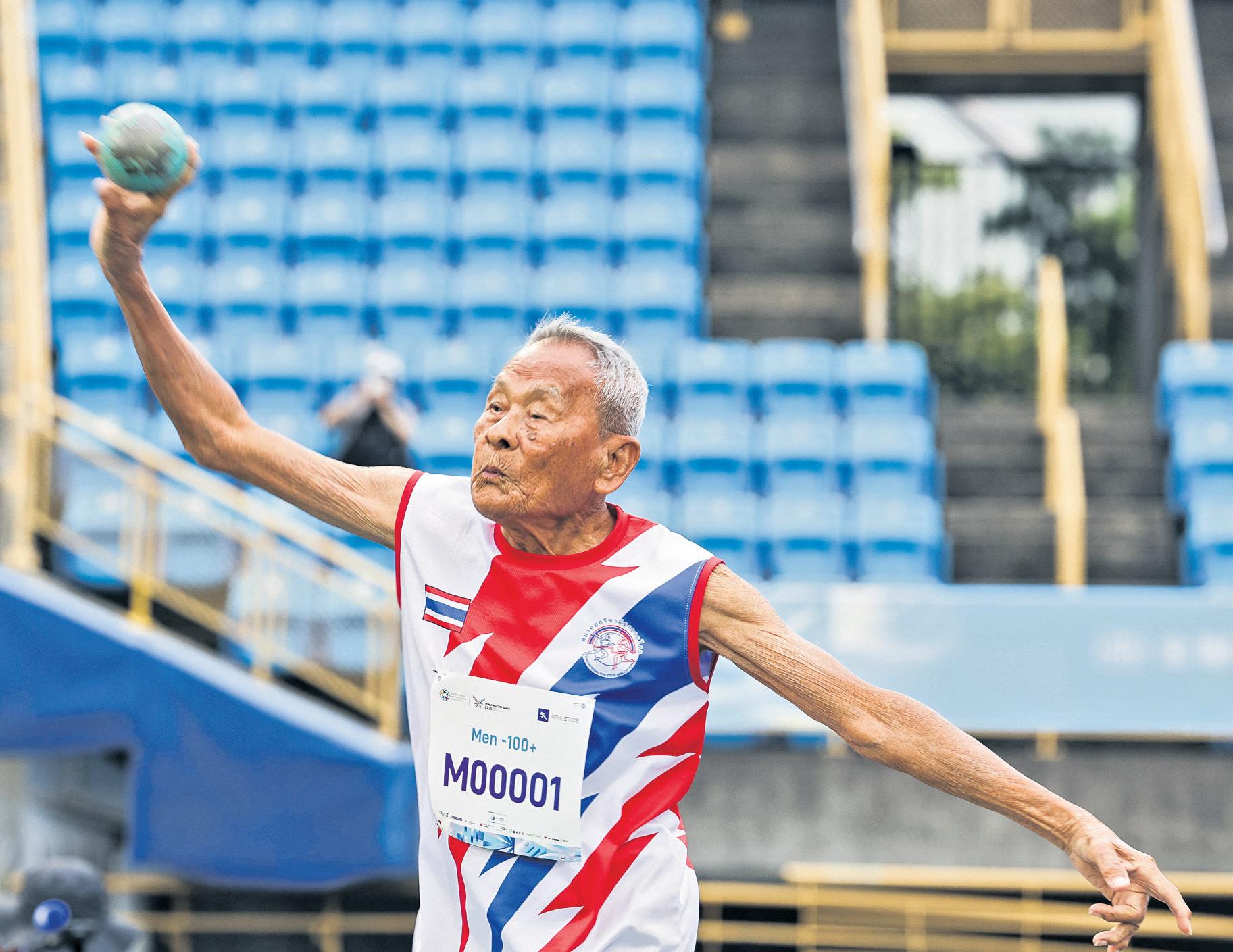 Start exercising! Gold medal-winning Thai athlete, 105, reveals his top tips