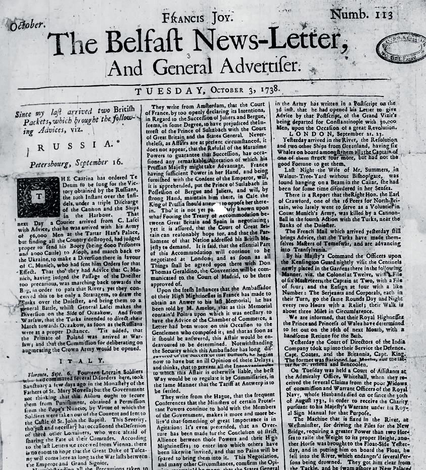 It's thrilling' Nearly 300 years of pioneering newspaper go online