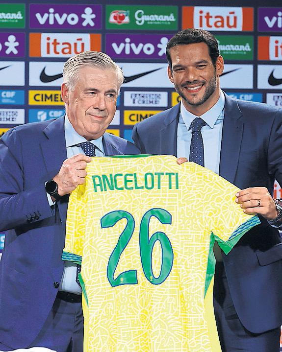 Ancelotti is Brazil's first foreign coach but a return to their roots too