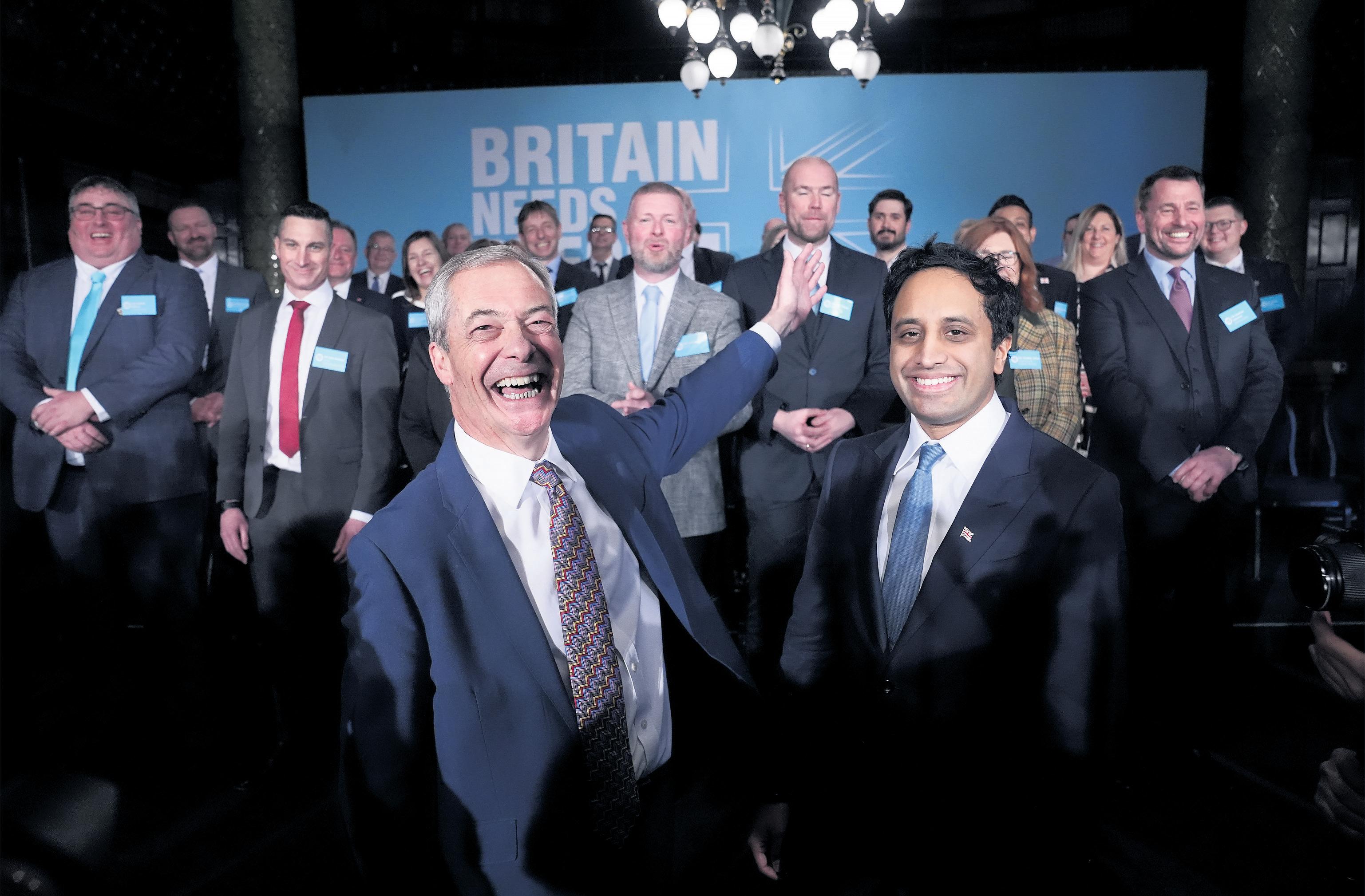 Reform UK chair quits in blow to Farage