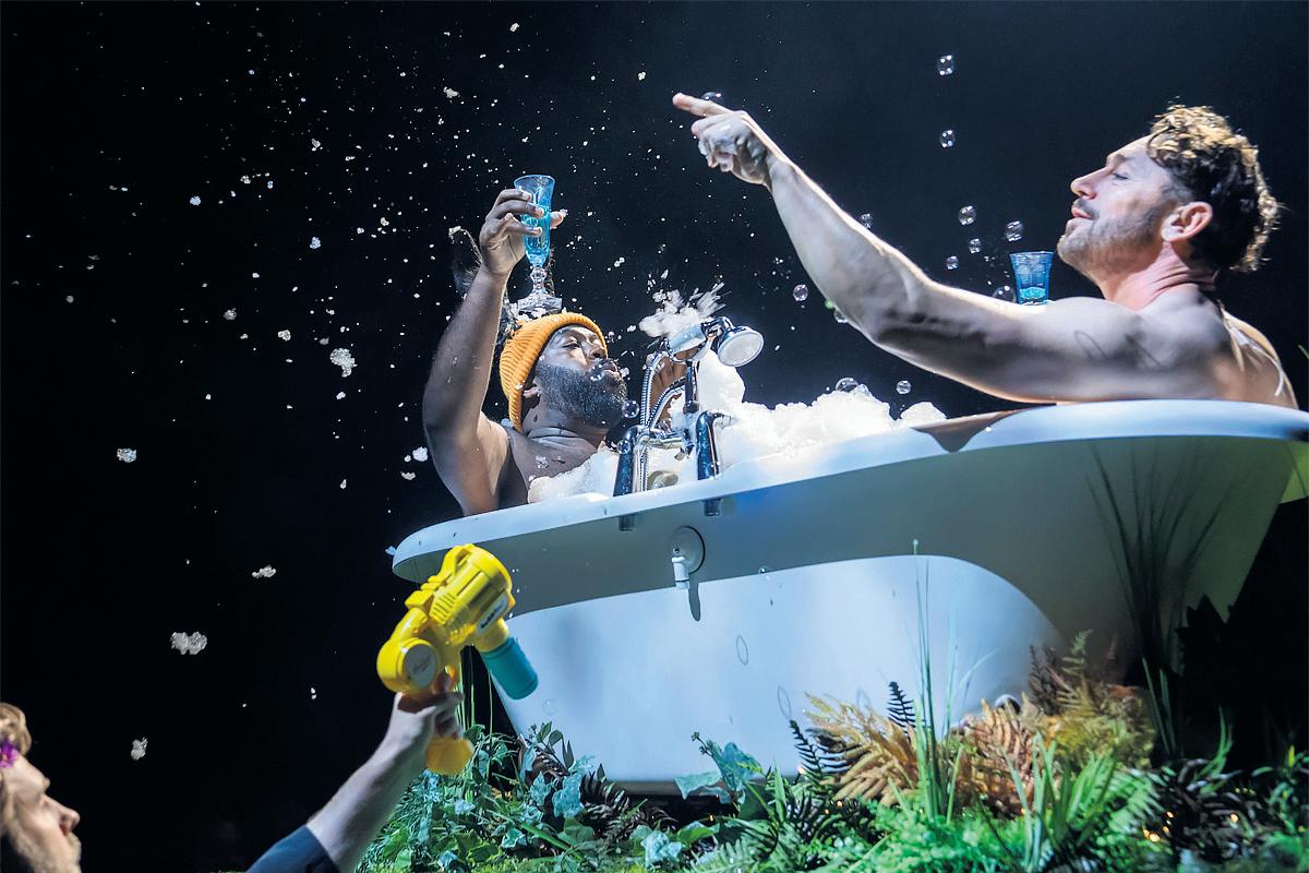 Stage review Hytner's back with bawdy mischief and astonishing acrobatics