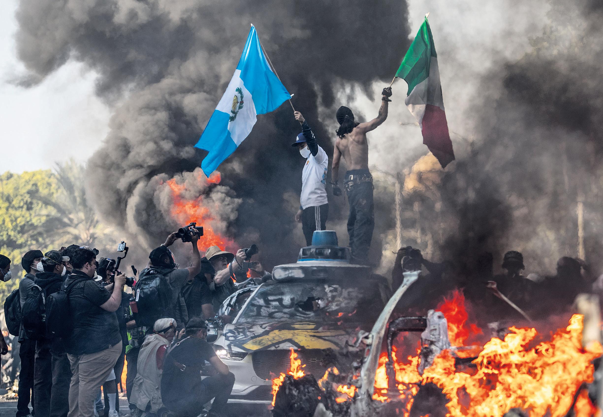 California governor threatens to sue Trump