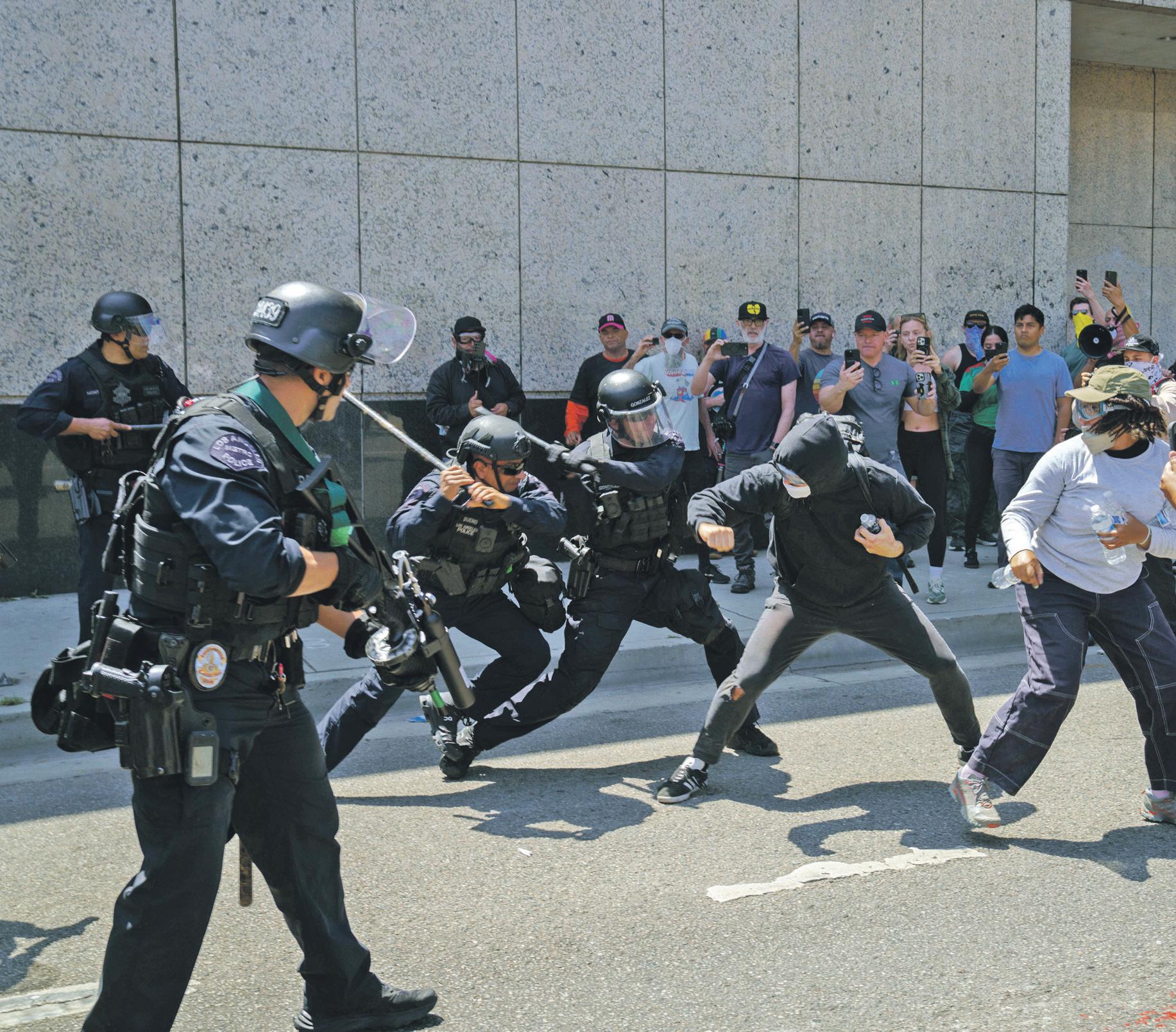 ‘We’re not afraid’ Protesters defiant in the face of troops and teargas