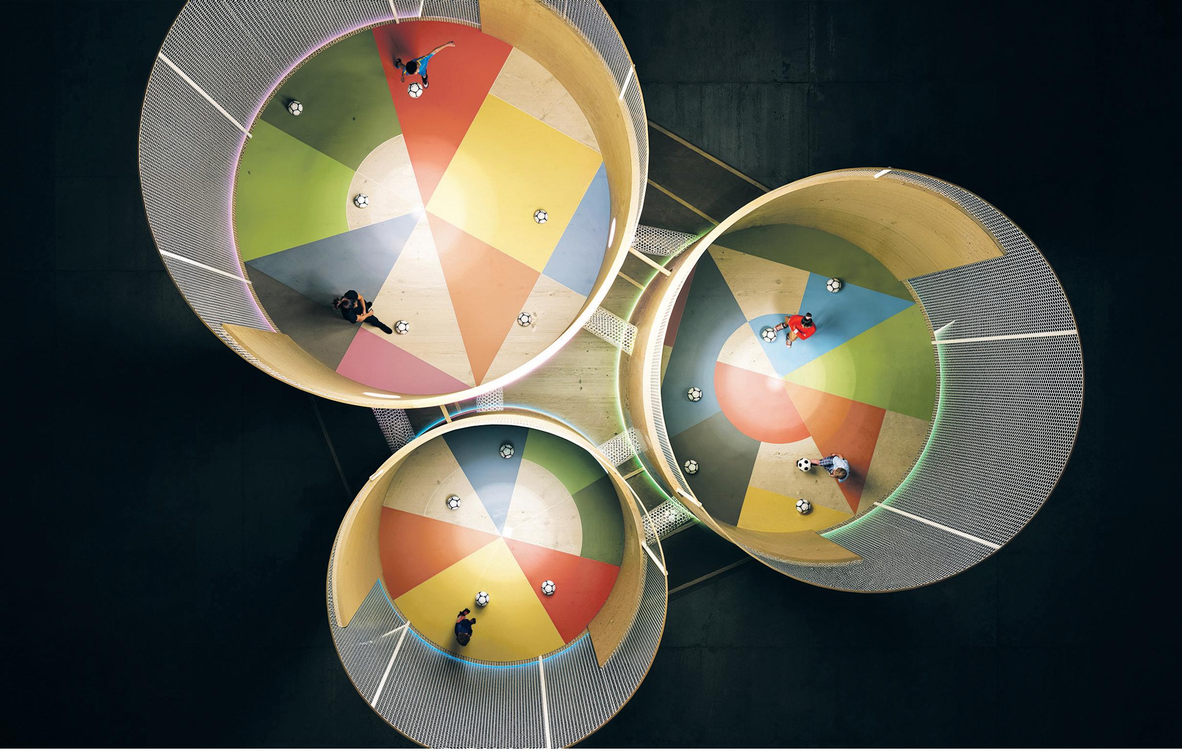 Perfect pitch Artists and footballers match up in Manchester