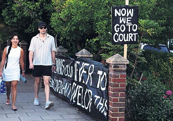 Off-court battle: Neighbours attempt to thwart plan for another 39 courts