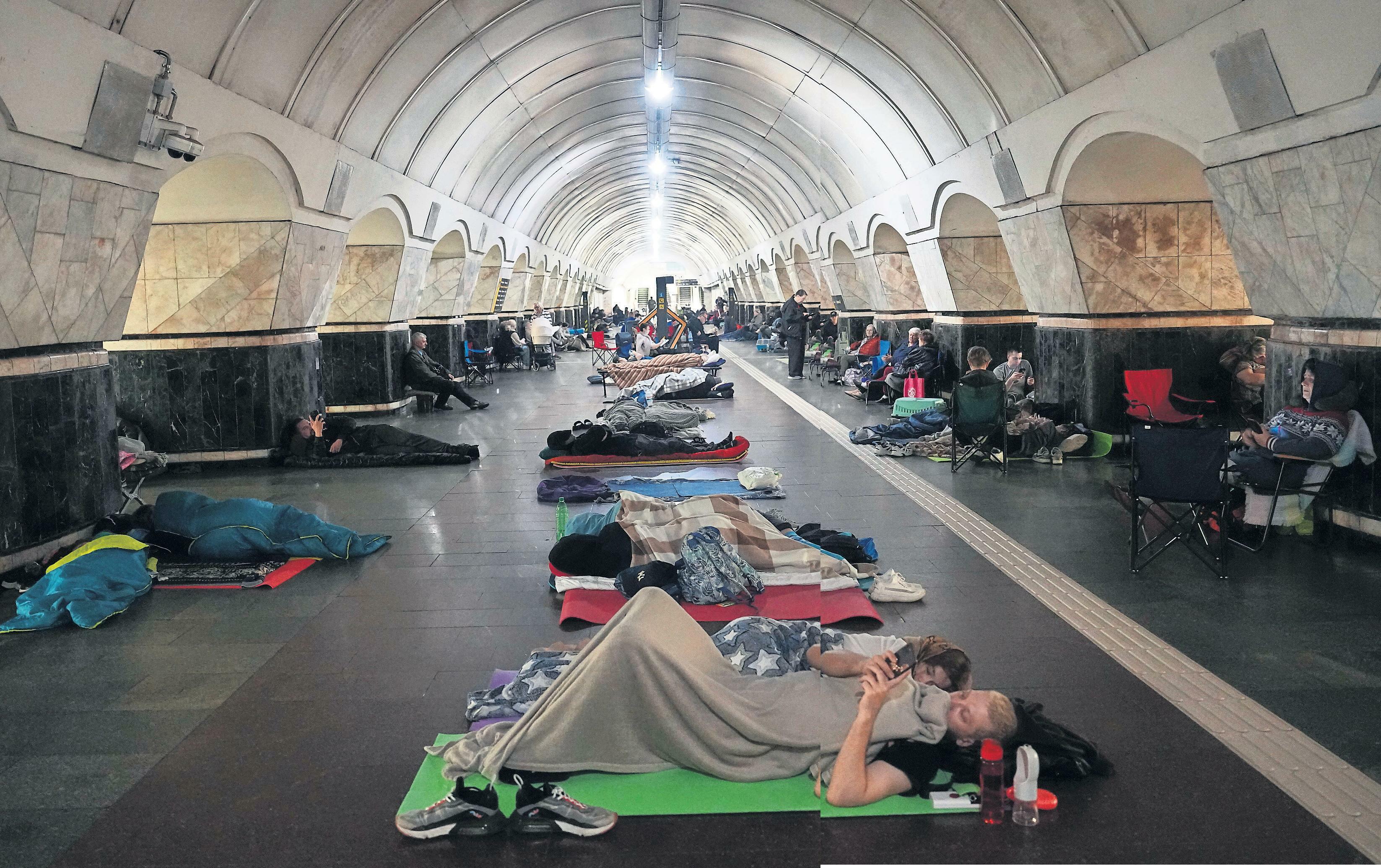This is blitz, blitz, blitz Air raids leave residents exhausted