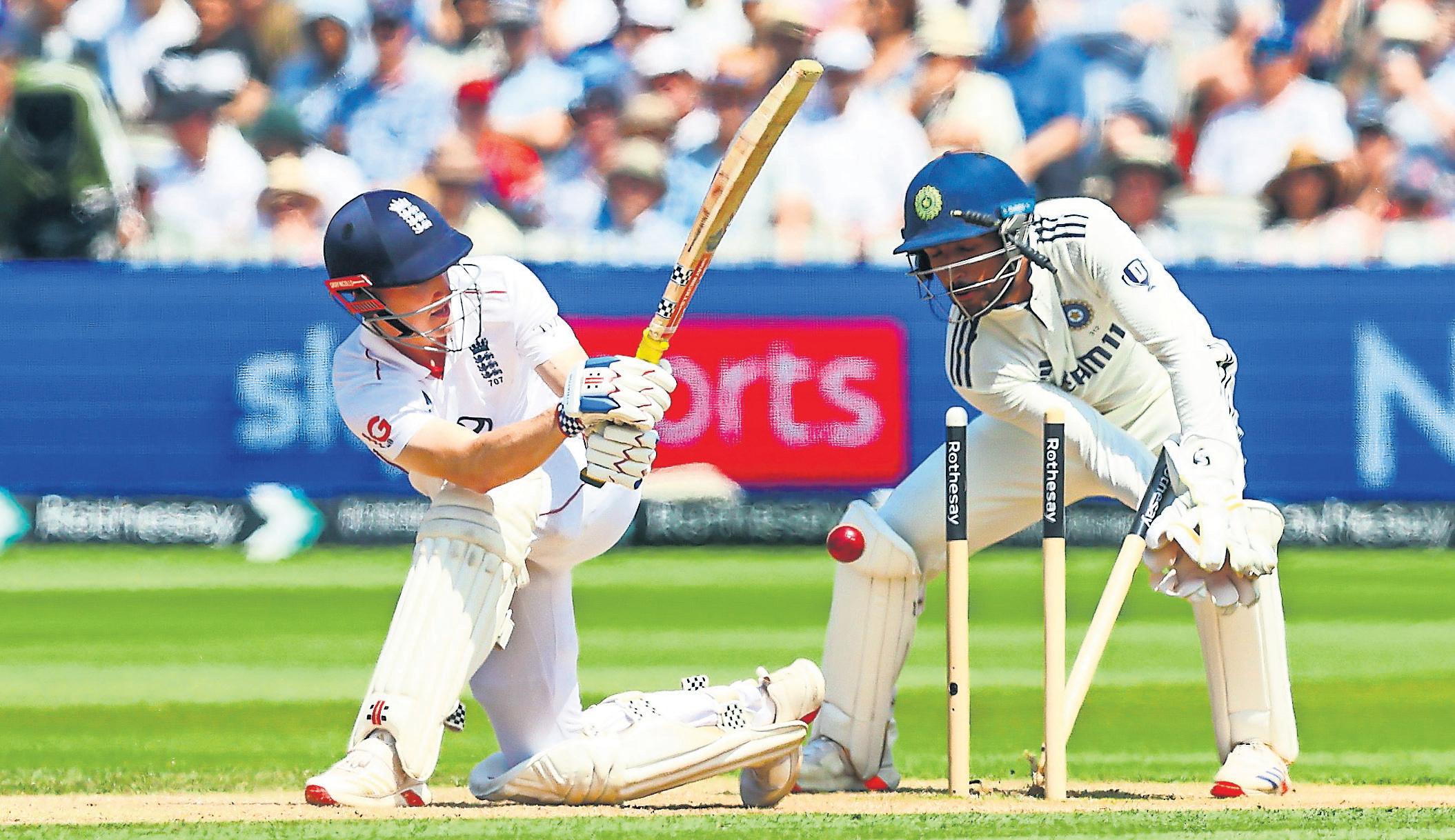 Forget the memes, Harry: those splayed stumps point to a man intent on glory