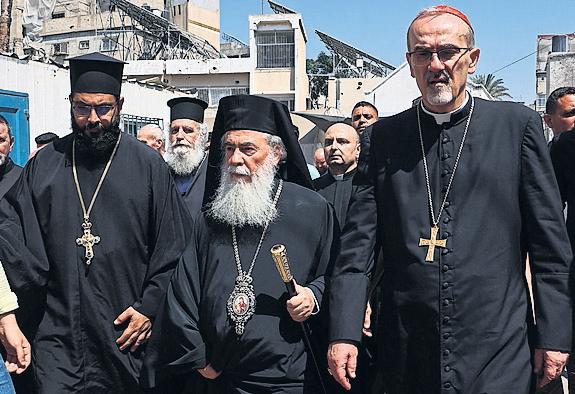 Church strike Patriarchs get rare access to visit site
