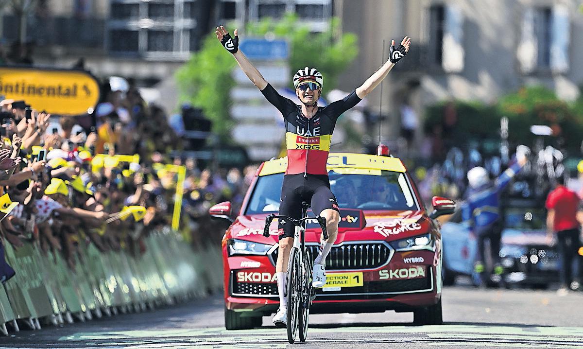 Alaphilippe Celebrates Victory...Then Discovers Wellens Won Long Before