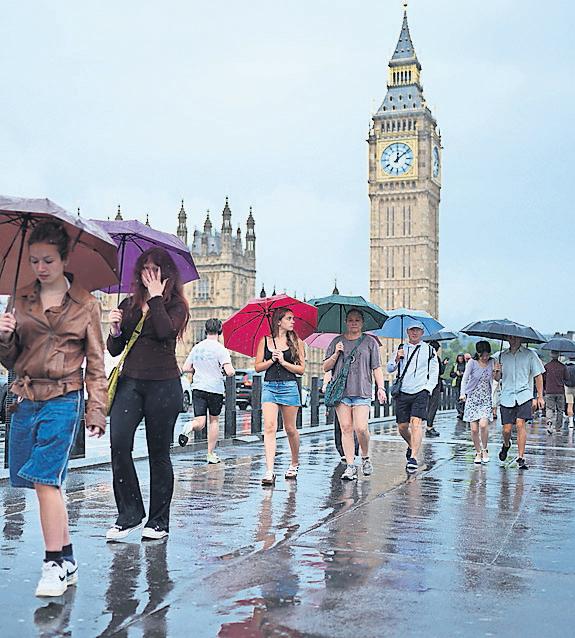 Half a month of rain could hit UK over 24 hours, Met Office warns