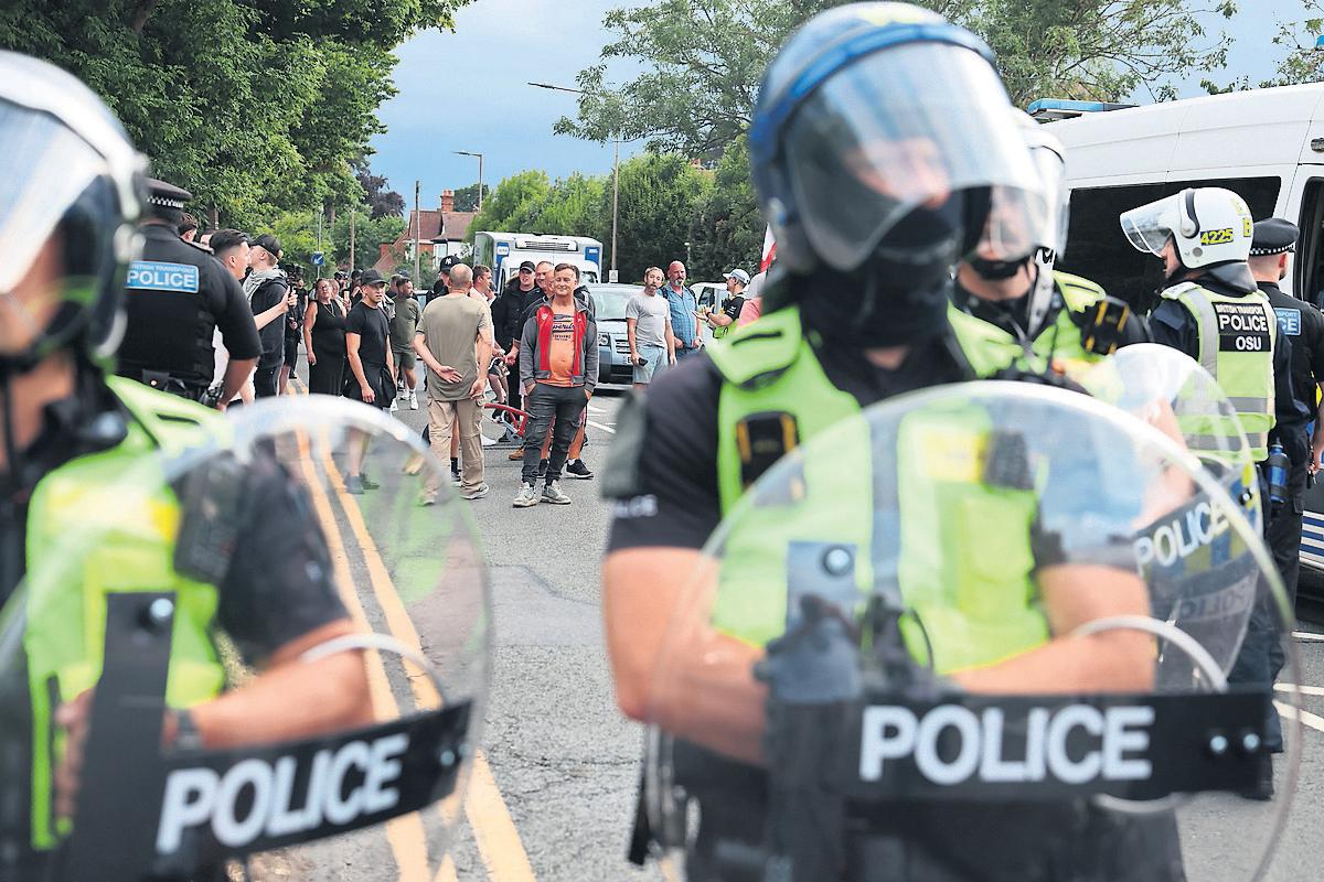 Police Promise 'Robust' Response to Disorder at Essex Asylum Protest