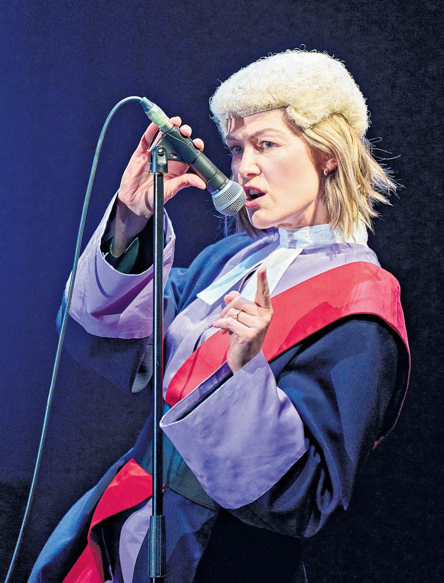 Theatre review Pike rules in searing legal drama and family tragedy