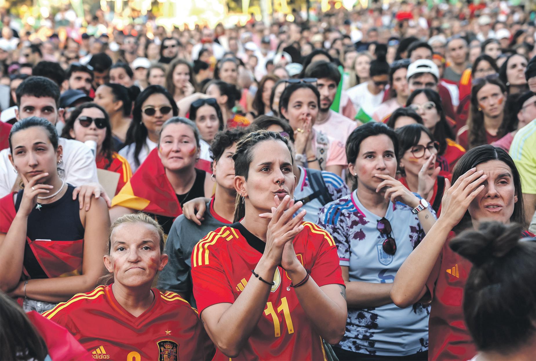 Madrid roars on La Roja Spanish fans are tired but not dejected