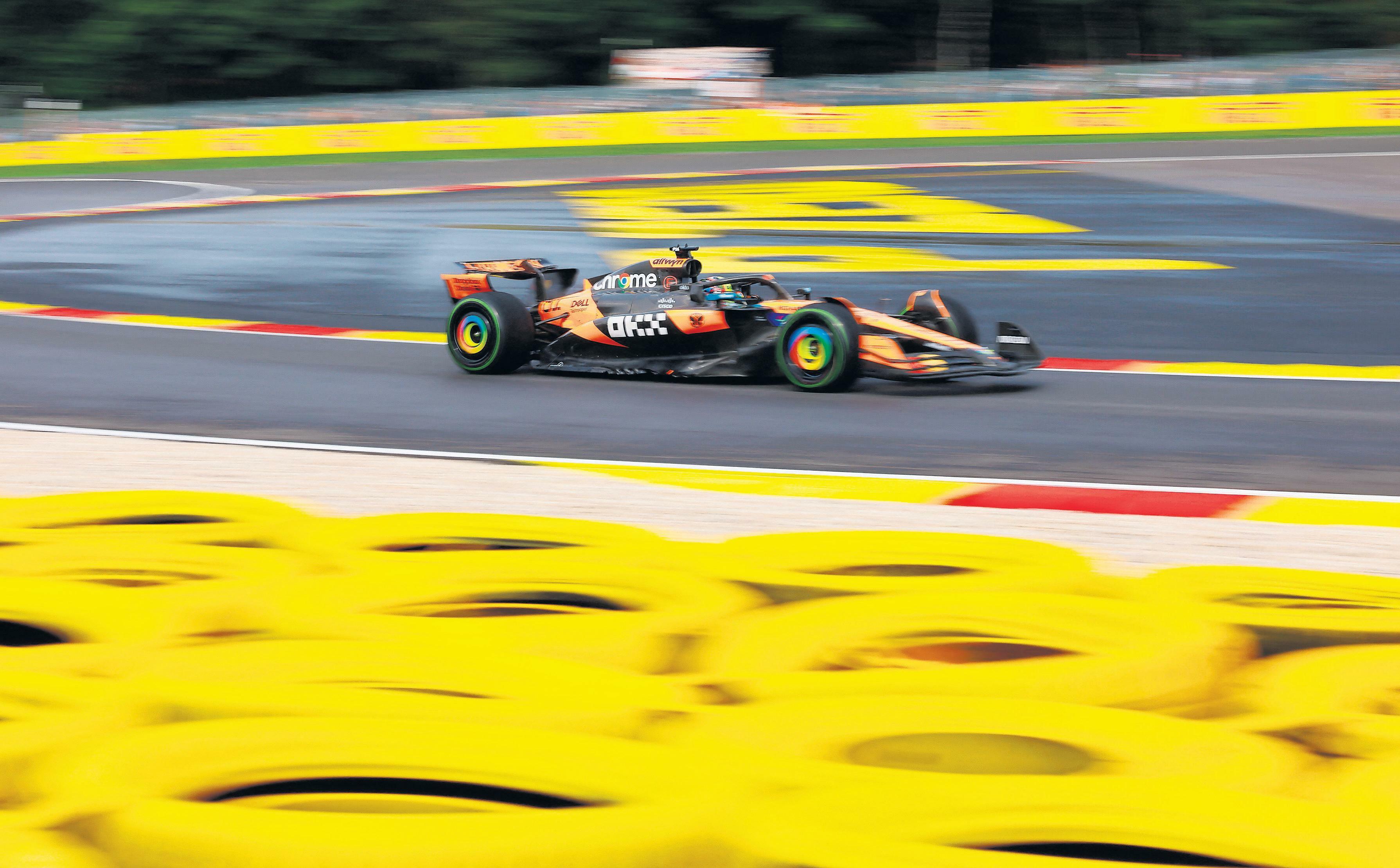 McLaren singing in the rain after Piastri holds off Norris