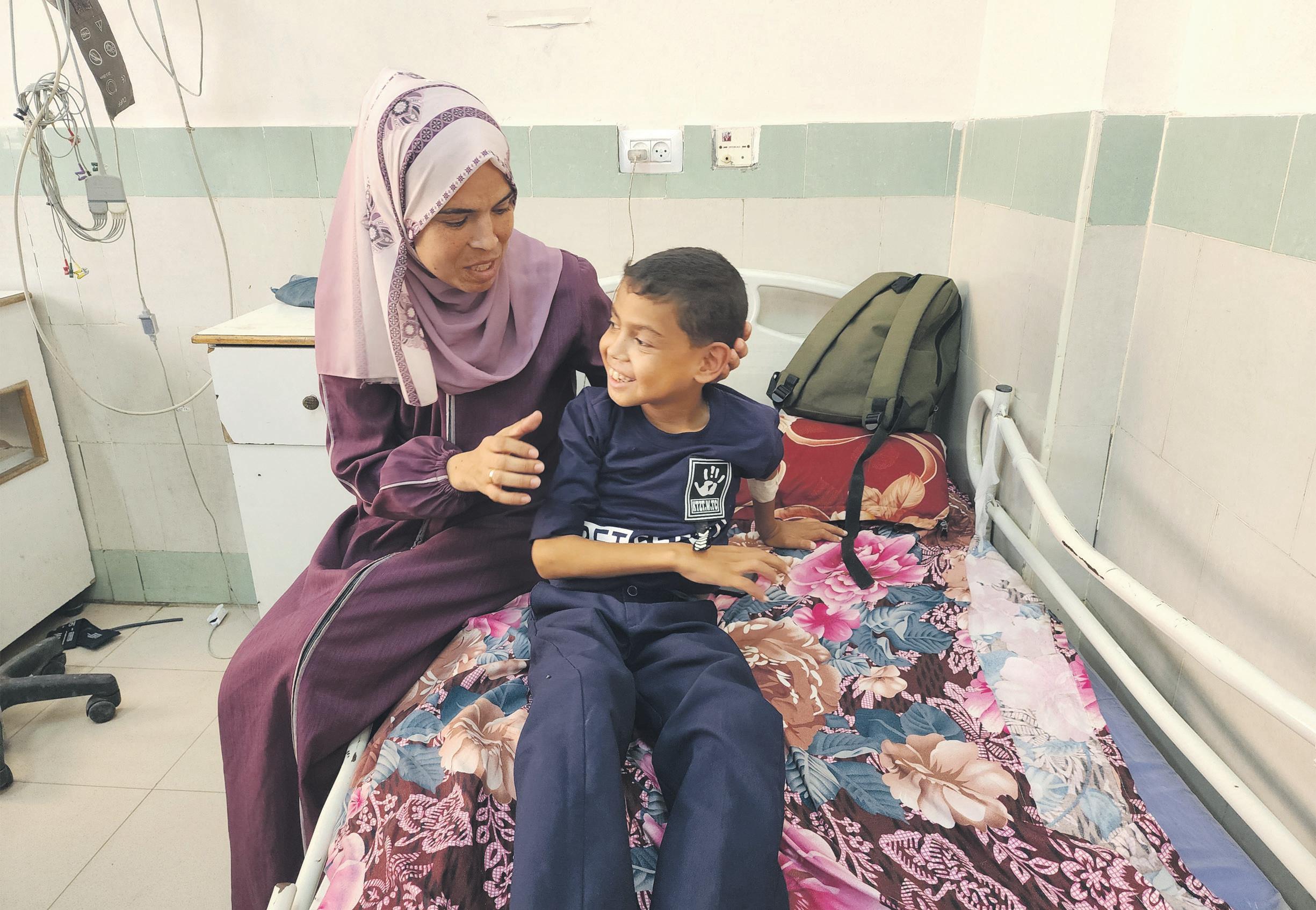 He suffers greatly Children face wait for medical evacuation
