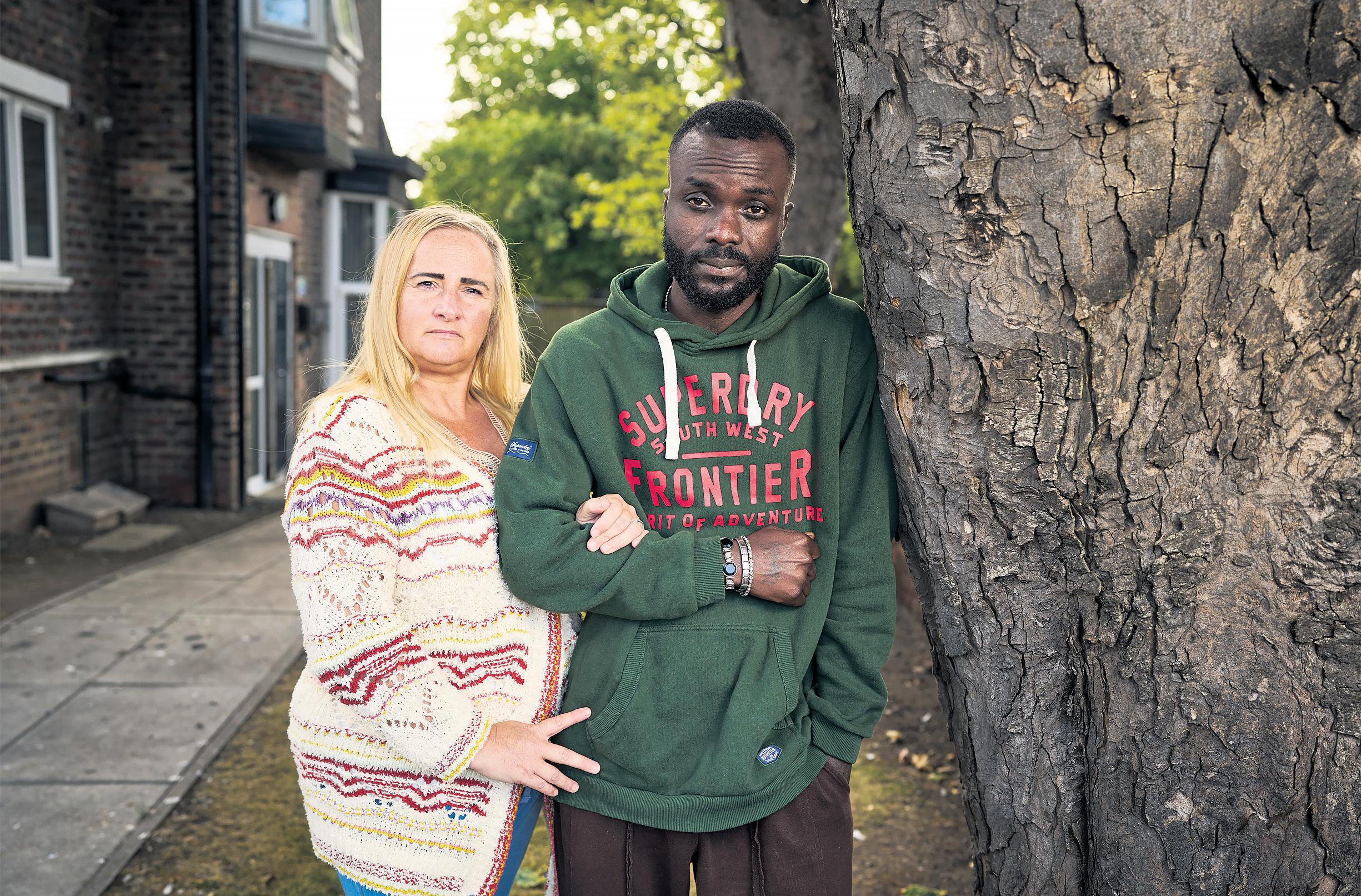 Couple living in fear after far right shares video of family in park