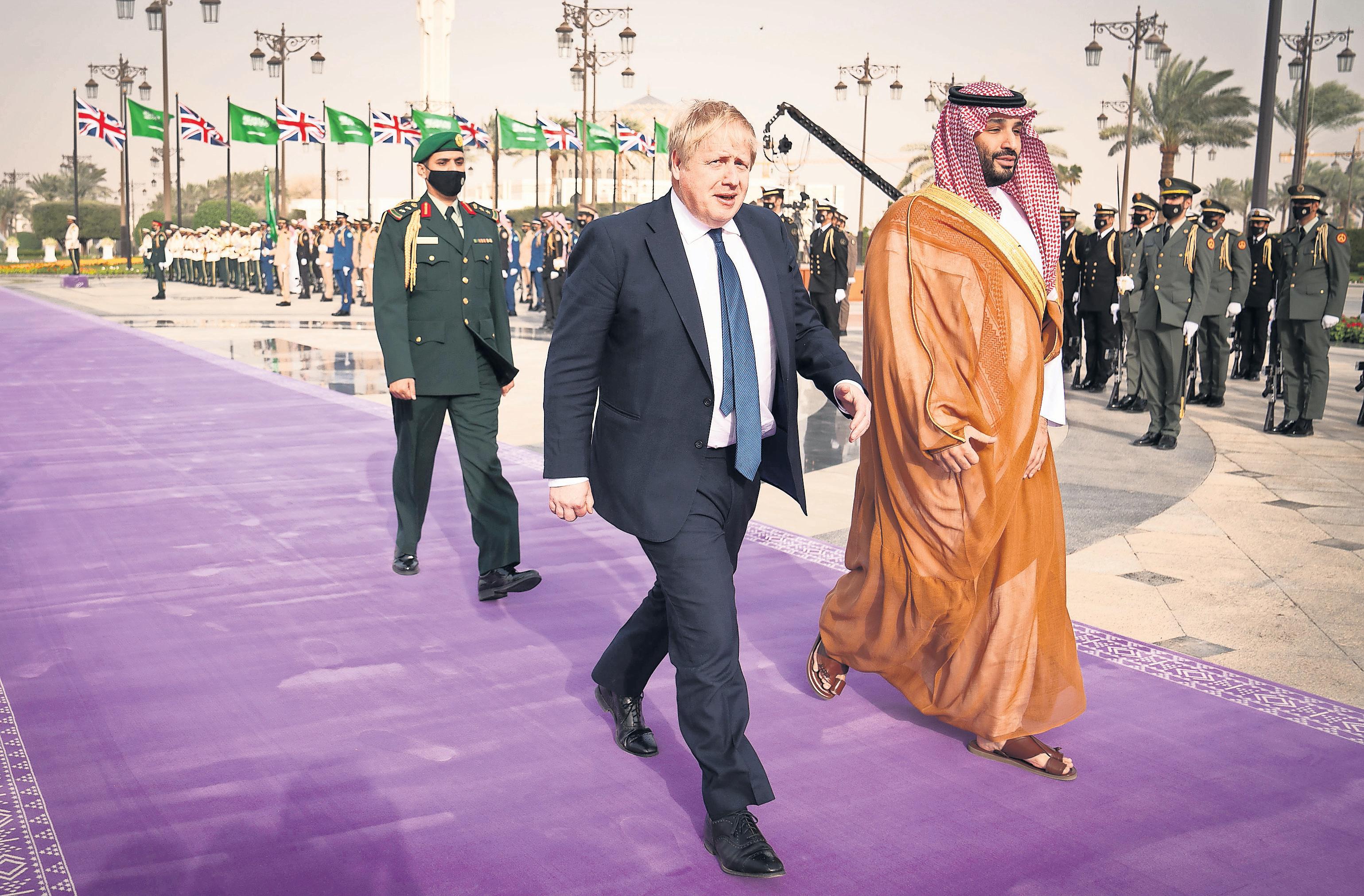 How Johnson sought business links with Saudi officials he met while PM