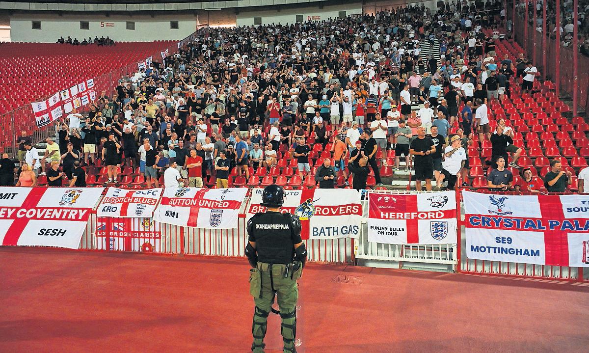 Supporters' chants in Serbia cast Starmer as first British prime minister to become The Enemy