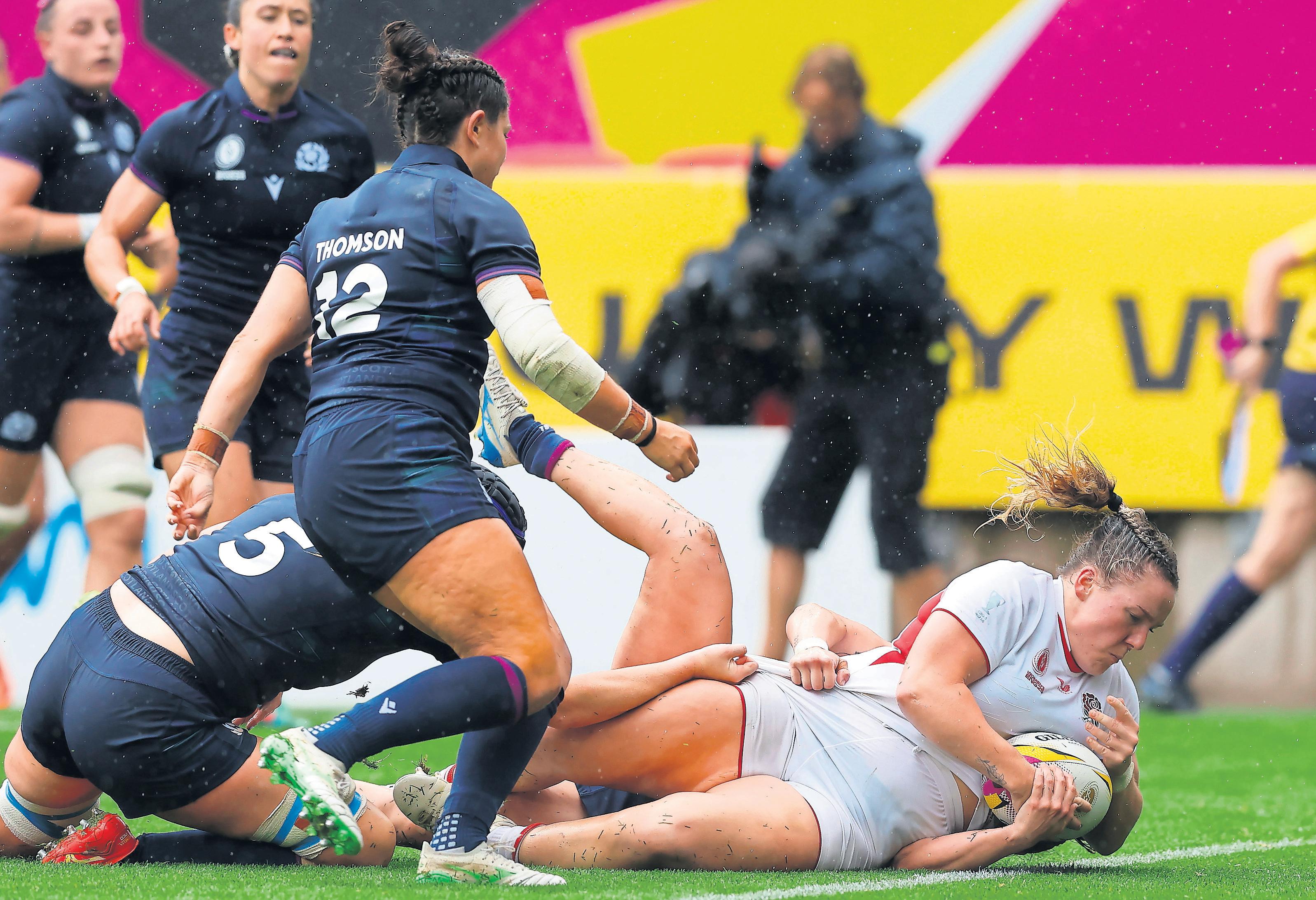 England break record to set up France semi-final