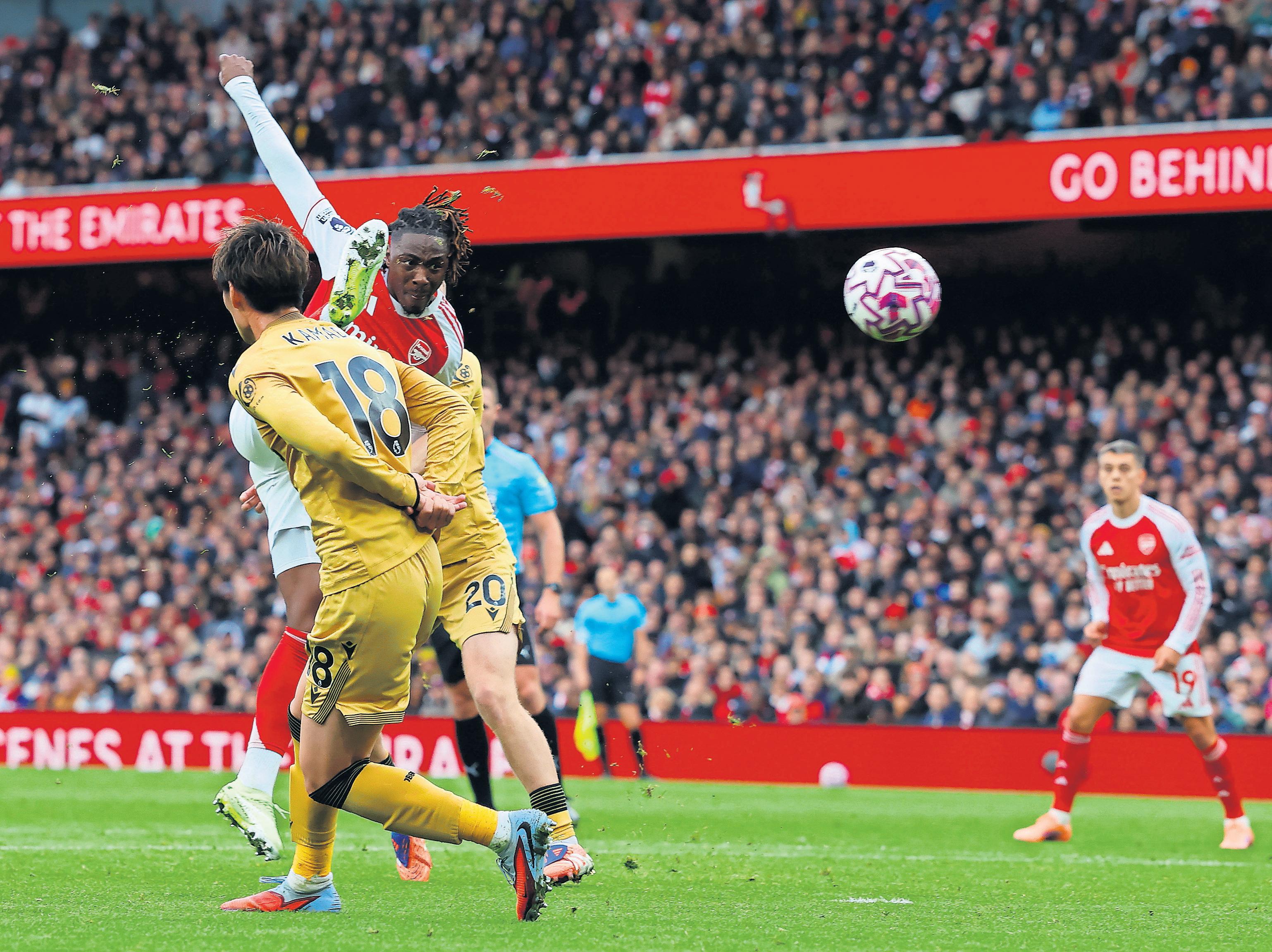 Eze's wizardry against his old club stokes Arsenal's irresistible momentum