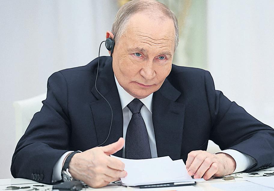 Russia calling Farage's views on Putin set to be tested as Gill is jailed