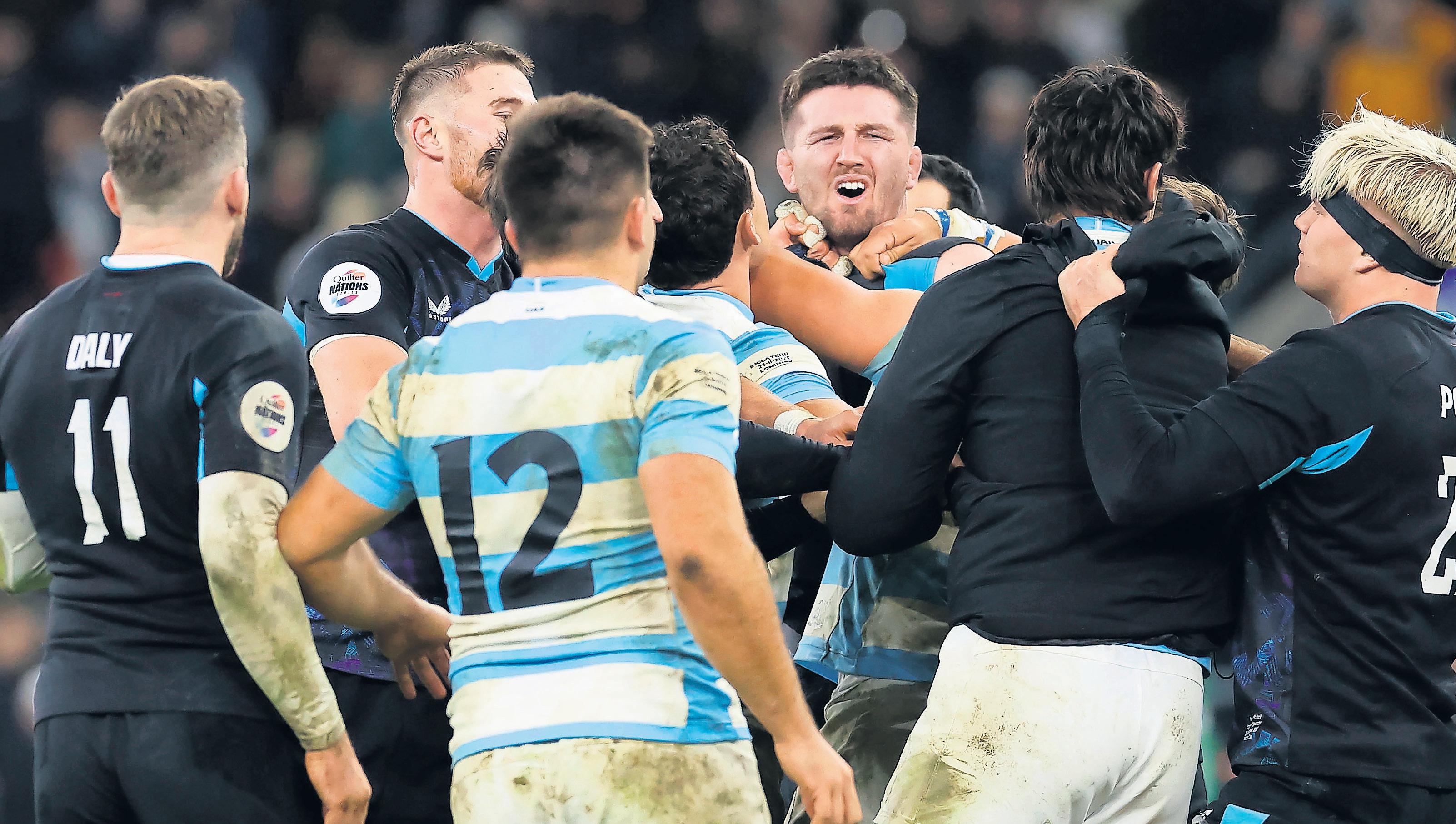 Slade seals clean sweep for England but ill-tempered finale sours nervy victory