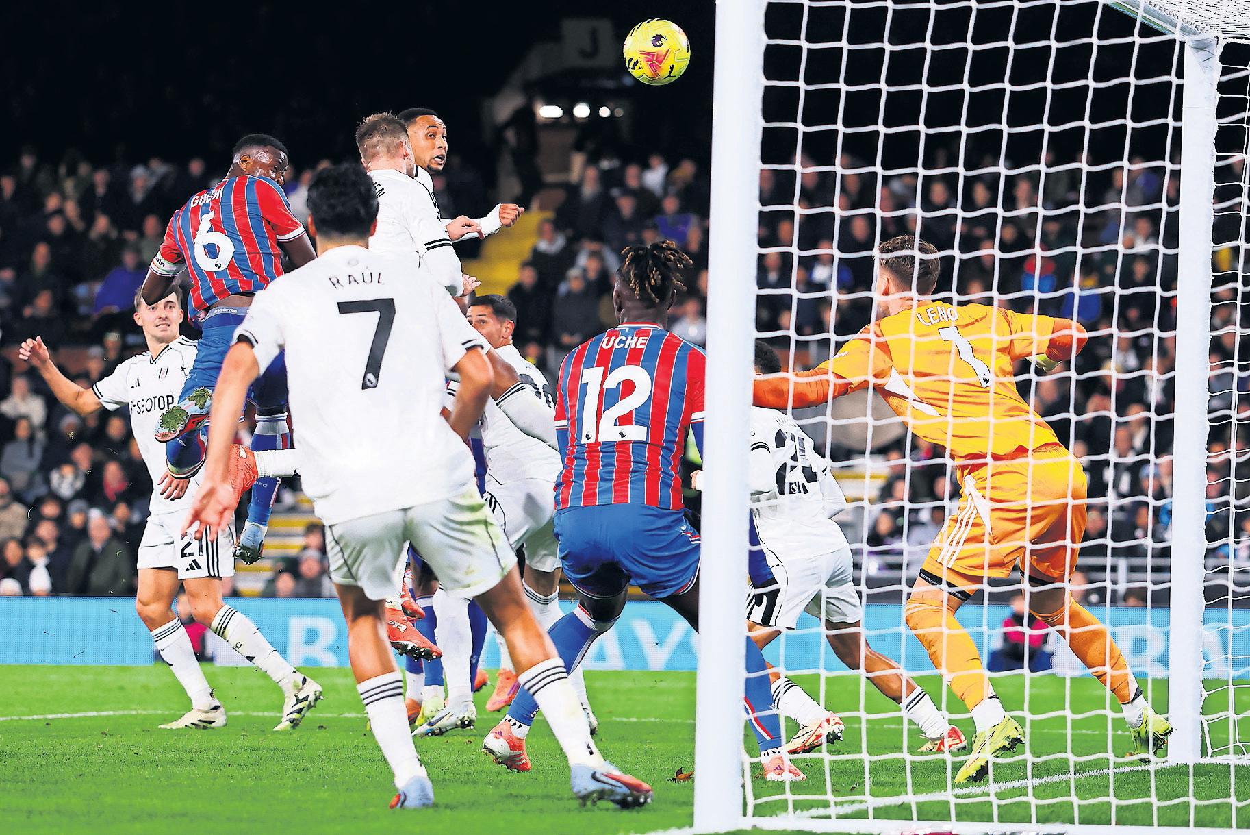 Guéhi's late show sinks Fulham as Palace go fourth